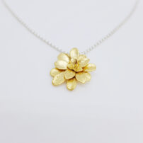 Succulent Plant Golden Necklace (M)