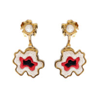 Red Anemone Earrings
