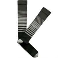 Black Grey Lines Compression Socks