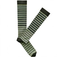 Green Blue Lines Compression Socks